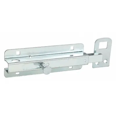 OEM Door Bolt, Spring Bolt, Zinc, 1 in Ht, 2 1/4 in Wd, 6 1/2 in Lg - Door Bolts