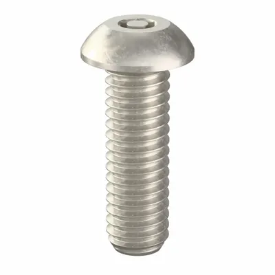 TAMPER PRUF SCREW Mach Screw,Button,5/16-18x1 L,PK10 (MPN 22340) - Button Head Tamper-Resistant Machine Screws