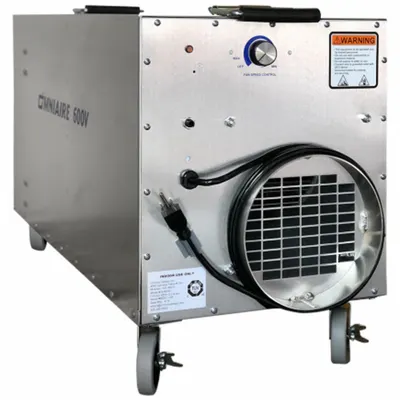 OMNITEC Air Scrubber: Aluminum, Negative Air Pressure/Particulate Filtration - Lightweight Aluminum Negative Air Machines