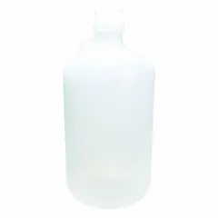 Polypropylene Narrow Mouth Round Lab Bottle, 8 L (270 fl oz), Colorless, with HDPE Closure, BNMP8L-PK/6