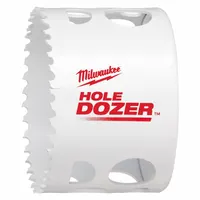 MILWAUKEE Hole Saw: 2 7/8 in Saw Dia., 3.5 Teeth per Inch, 1 5/8 in Max. Cutting Dp, Bi-Metal (MPN 49-56-0167)