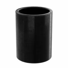 Black plastic sleeve bearing with 5/16 in bore, 3/8 in OD, and 1/2 in overall length. Designed for heavy-load and high-temperature applications in industrial machinery such as pumps, conveyors, and material handling equipment.