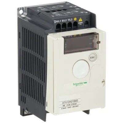 SCHNEIDER Variable Frequency Drive: In Phase Three, 200-240V AC, Out Phase Three - Schneider Altivar ATV12