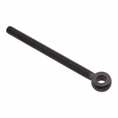 AMPG Fixed Rod End: Stainless Steel, Black Oxide, 5 in Hole Center-to-End Lg - Stainless Steel Male Threaded Fixed Rod Ends