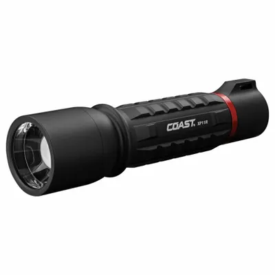 COAST XP11R Rechargeable Flashlight, 3000 lm, 280 m Beam, Black - Rechargeable Flashlights