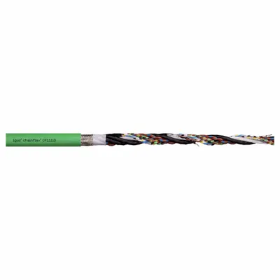 CHAINFLEX Measuring System Cable: (4) Pr 22 AWG (0.34)/(4) 20 AWG (0.50), Green - Servo Motor Feedback Cables