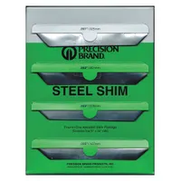 Shim Stock Assortment,Steel,4 pcs: Inch, 50 in Shim Lg, 6 in Shim Wd, Steel, Grade 1008/Grade 1010 (MPN 16B4)