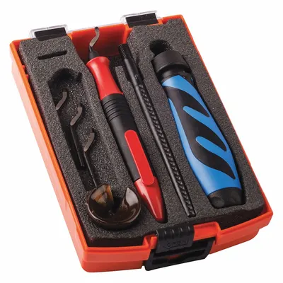 SHAVIV Deburring Tool Kit: E100/F26X Blade - Hand Deburring & Chamfering Tool Kits