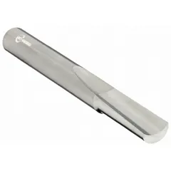 Solid carbide straight O-flute router bit designed for high-speed routing of plastics such as acrylic, polycarbonate, and PVC. The polished flute geometry ensures efficient chip evacuation and a clean, polished edge finish. Commonly used in sign making, panel fabrication, and general plastic machining.