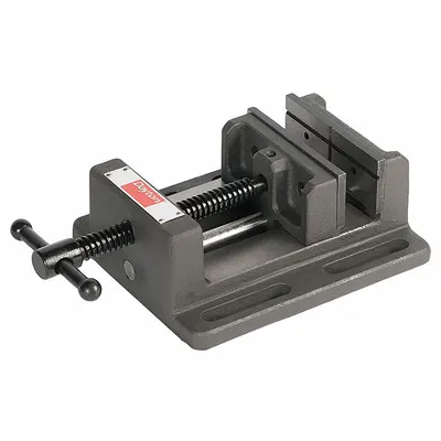 Dayton Machine Vise: 4 in Jaw Face Wd, 4 in Max Jaw Opening, 1 1/2 in Throat Dp - Standard Drill Press Vises