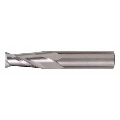 CLEVELAND Corner Radius End Mill: Carbide, TiAlN Coated, 2 Flute, 1/8" Mill Dia, 1/2" LOC - General Purpose Carbide Corner-Radius End Mills