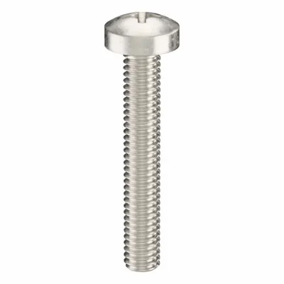 USA INDUSTRIALS Machine Screw: M2.5x0.45 Thread Size, 16 mm Lg, 316, Stainless Steel, Plain - Pan Head Machine Screws