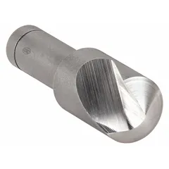 This KEO countersink features a single-flute design for fast cutting and deburring. With a 110° included angle and 3/4 in body diameter, it is made from cobalt steel for use in CNC and manual milling operations on hard materials.