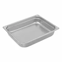 VOLLRATH Transport Steam Table Pan: Half Size, Rectangular, 20 ga Gauge, 4 qt Capacity (MPN 30225)