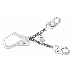 This positioning and restraint lanyard features a steel snap hook and a 24-inch fixed length. It is rated for a 310 lb capacity and is suitable for fall protection applications where work positioning or restraint is required.