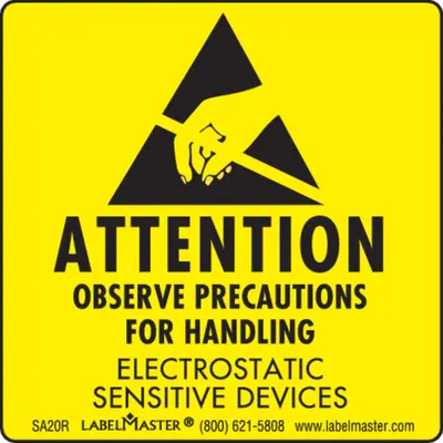 LABELMASTER Attention: Observe Precautions for Handling - Shipping & Receiving Message Labels