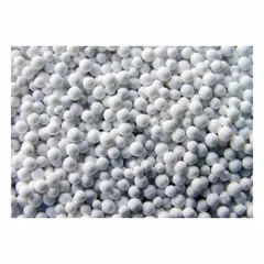 Activated alumina desiccant for moisture removal in compressed air systems. 1/8 in bead size, 25 lb per unit, supplied as a full pallet of 72 units. Used in industrial pneumatic and process applications requiring dry air.