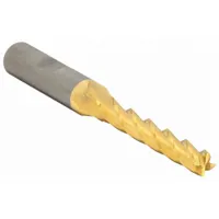 CLEVELAND Square End Mill: High Speed Steel, TiN Coated, 4 Flute, 7/16" Mill Dia, 2-3/4" LOC (MPN C33446)
