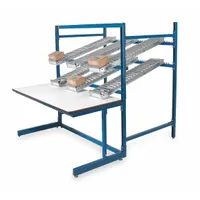 PRO-LINE Workstation: Adj Ht, Laminate, 60 in x 30 in, 750 lb Overall Load Capacity, Blue, Stringer (MPN POS6030C)