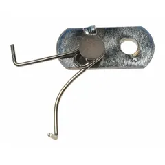 This holding dog spring assembly is a replacement component for compatible Dayton material handling equipment. It is used in hoists or cranes where the holding dog engages to secure loads during operation. The assembly fits Dayton brand models 3AY59 and 3AY60.