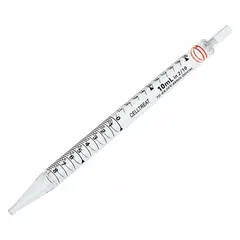 APPROVED VENDOR Sterile Serological Pipette, 10 mL, 0.2 mL Graduations, Plastic, Short Type