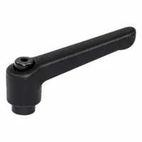 JW WINCO Adjustable Handles; Adjustable Levers: Plastic w/ Steel Thread, M10 Thread, 14 mm Thread Lg (MPN 10NF35K)