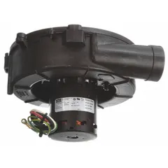 This FASCO draft inducer operates at 115V AC and is designed for use in Lennox furnaces. It replaces OEM model 702110376, creating a controlled draft to vent combustion gases from the system.