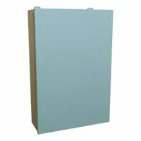 HAMMOND Enclosure: Steel, 36 in x 24 in x 9 in, NEMA 12, w/Panel, Solid Cover, Hinged (MPN 1418JL9)