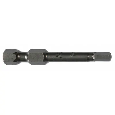 APEX Power Bit: Power Bit, Metric, Hex Head, 6 mm Bit Industry Size, Std, 4 in Overall Lg - Hex Impact Bits