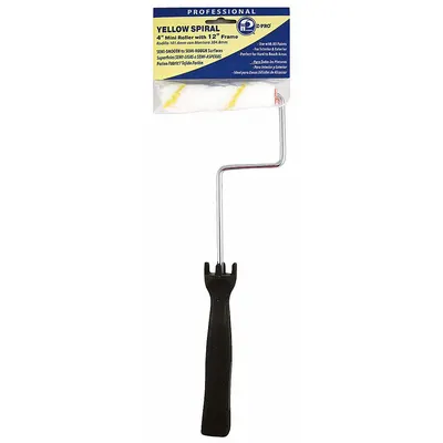 PREMIER Mini Paint Roller Frame: 4 in Roller Lg, 12 in Overall Lg - Mini Paint Cover & Frame Sets
