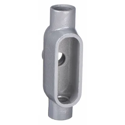HUBBELL KILLARK Conduit Outlet Body: Iron, 2 in Trade Size, TB Body, 50 cu in Body Capacity - TB - Tee Type