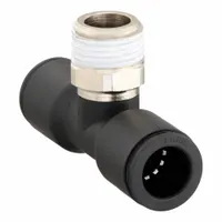 LEGRIS Push-Fit Tee Fitting: 3/8 in Pipe x 10 mm OD x 10 mm OD Size, Polymer, 53 mm Overall Lg (MPN 3108 10 17)