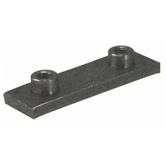 A weld plate used in plumbing systems for attaching components to surfaces. Typically employed in pipe support and anchoring applications.