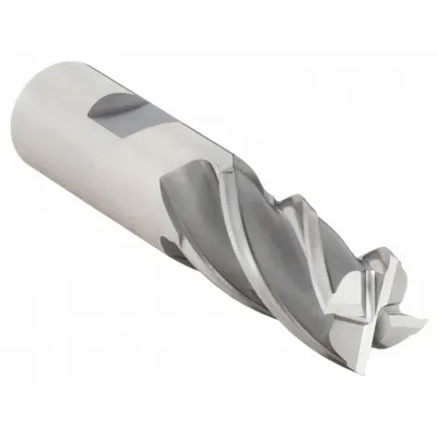 OSG Square End Mill: High Speed Steel, 4 Flute, 21/32" Mill Dia, 1-5/8" LOC - General Purpose High-Speed Steel Square End Mills