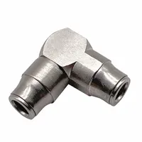 LEGRIS Push-Fit Elbow Fitting: 3 mm OD x 3 mm OD Size, Push-to-Connect x Push-to-Connect, Brass (MPN 3202 03 00)