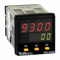 TEMPCO Temperature Controller: TEC-9300, 1/16 DIN Size, Universal, PID, 90 to 264V AC, Digital (MPN TEC13037)