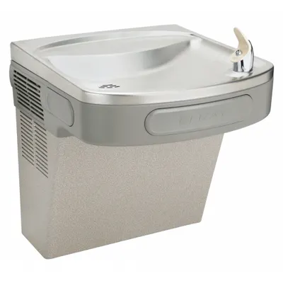 ELKAY Drinking Fountain: On-Wall, 19 13/16 in Ht, Front Pushbar, 8 gph @ 50°F - On-Wall Single Drinking Fountains