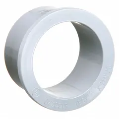 PVC conduit adapter with 3 in trade size for connecting PVC conduit to boxes or enclosures. Suitable for use with Schedule 40 or 80 PVC conduit in electrical installations, providing a transition from conduit to threaded fittings.