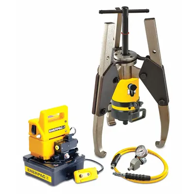ENERPAC Hydraulic Puller Set: 50 ton Capacity with Attachments - Ram Puller Sets