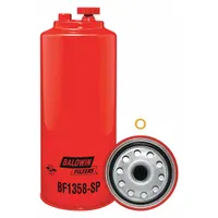 BALDWIN FILTERS Fuel Filter: Spin-On, 4 5/16 in Outside Dia, 1"-14 Thread Size, Cellulose, Volvo (MPN BF1358-SP)