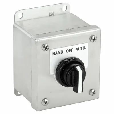 Siemens Selector Switch Control Station: Selector Switch, 0 Pilot Lights, 1NO/1NC - Selector-Switch Control Stations