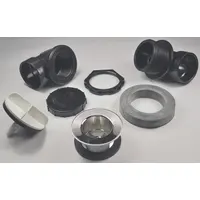 AB&A Waste and Overflow Kit: Plastic, 1 1/2 in Overall Dia, 2 1/2 in Overall Ht, Lift and Turn (MPN 60358)