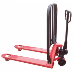 This load-retaining pallet jack from Dayton features fixed steel forks with a 48 in length and 27 in width, and a 15 in width between forks. Designed for moving and stabilizing palletized loads in warehouses and industrial facilities, it helps secure loads during transport.
