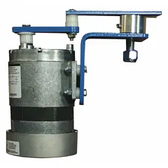 Steel mounting bracket accessory with milled gray finish. Includes 120V AC motor with cordset. Designed for use with 393MK4 fan. Used in HVAC and refrigeration systems to mount cooling fans.