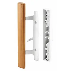 Recessed handle for sliding doors, measuring 9 inches in height and 2 inches in width. Suitable for securing sliding doors in industrial and commercial applications such as machinery enclosures, equipment cabinets, and access panels.
