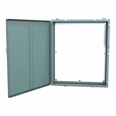 HAMMOND Electrical Enclosure: Steel, 42 in x 36 in x 8 in, NEMA 12/13/3R/4, w/Panel - Steel Washdown Enclosures