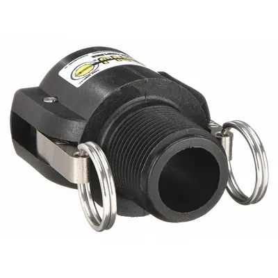 BANJO Cam and Groove Coupling: 4 in Coupling Size, 4 in Hose Fitting Size, 4 in -8 Thread Size - Type B Polypropylene Cam & Groove Fittings