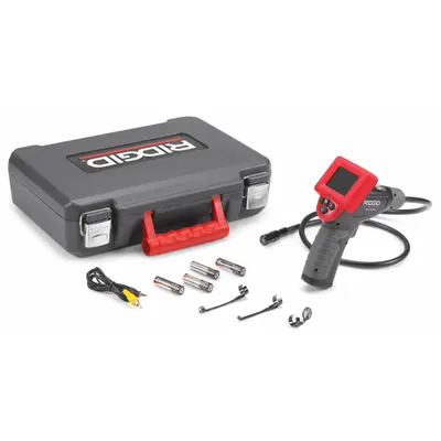 RIDGID Inspection Camera: 320 x 240, 4 ft Shaft Lg, 0.66 in Shaft Dia, 17 mm Camera Dia - Standard Single View Borescopes