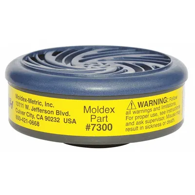 MOLDEX Cartridge: Yellow Color, Moldex 7000 Series/Moldex 7800 Series/Moldex 9000 Series - Moldex 7000, 7800, or 9000 Reusable Respirators Compatible Filters & Cartridges