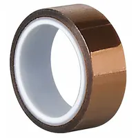 TAPECASE Film Tape: 1/2 in Wd, 5 yd Lg, 2.6 mil Thick, Polyimide Film, Silicone, Brown (MPN 15C551)
